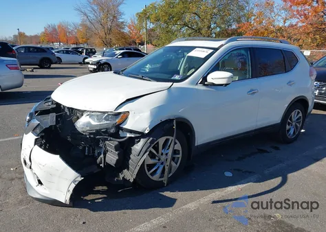 2014 Nissan Rogue Sl из США, поврежденный, VIN 5N1AT2MT7EC827572